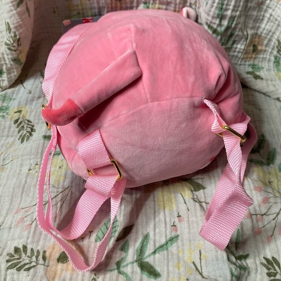 Squishmallow 10” Plush Backpack - Calynda the Pink Strawberry Cow - Picture 3 of 3